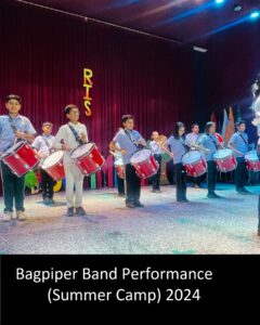 bagpiper band performance